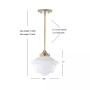 Kurtz 9.5" Adjustable Drop LED Pendant
