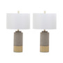 Brown Table Lamps, Set of 2