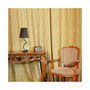 Simple Designs Twisted Vine Table Lamp with Fabric Shade and Hanging Crystals