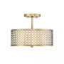 Trade Winds Hutchins Semi-Flush Mount Drum Ceiling Light