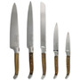 Laguiole 5-Pc. Olive Wood Kitchen Knife Set