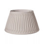 Cloth&Wire Slant Shallow Drum with Double Smocked Pleat Softback Lampshade