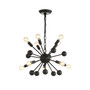 Orbit 10-Light Adjustable Modern Industrial Sputnik LED Chandelier