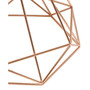 Geometric Wired Table Lamp with Fabric Shade