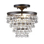 Toronto Metal or Crystal Led Flush Mount
