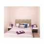 Simple Designs Stonies Small Stone Look Table Bedside Lamp 2 Pack Set
