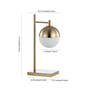 Marcel Art Deco Mid-Century Globe LED Table Lamp