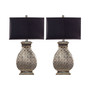 Set of 2 Malaga Silver Table Lamps