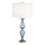 Glass with Metal Base Table Lamp