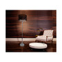 Elegant Designs Trendy Romantic Sheer Shade Floor Lamp with Hanging Crystals