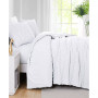 Chevron Clipped 3 Piece Jacquard Comforter Set, Twin