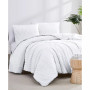 Chevron Clipped 3 Piece Jacquard Comforter Set, Twin