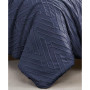 Chevron Clipped 3 Piece Jacquard Comforter Set, Twin