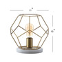 James 10" Metal/Marble LED Table Lamp
