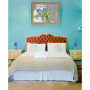 Simple Designs Valencia 2  Pack Mini Touch Table Lamp Set with Fabric Shades
