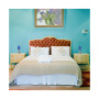 Simple Designs Valencia 2  Pack Mini Touch Table Lamp Set with Fabric Shades