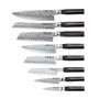 Damashiro Emperor Hisa Knife Block Set, 9 Piece