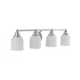 Lydia 4-Light Glass Farmhouse Cottage LED Vanity Light