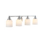 Lydia 4-Light Glass Farmhouse Cottage LED Vanity Light