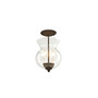 CLOSEOUT!   Home Basics 2-Light Convertible Mini Pendant/Ceiling Mount