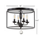 Alma Metal LED Flush Mount