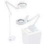 Lightview Pro LED 2-in-1 Magnifier Floor & Desk Lamp Combo (1.75x) 3 Diopter, Color Temperature Changing