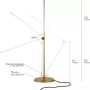 Libra LED Modern Minimalist Adjustable Table, Desk and Nightstand Lamp