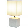 Petite Stone Table Lamp with Shade