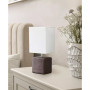 Petite Stone Table Lamp with Shade