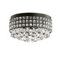 Meredith 14.5" 3-Light Crystal Drops/Metal LED Flush Mount