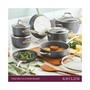 Accolade Forged Hard-Anodized Nonstick Square Grill Pan, 11-Inch, Moonstone