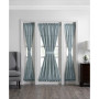 Colette Faux Silk 28" x 72" Sidelight Door Window Panel