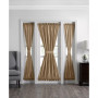 Colette Faux Silk 28" x 72" Sidelight Door Window Panel