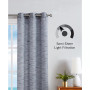 Julius Light Filtering Textured Grommet Window Curtain Panel Set, 38" x 96"