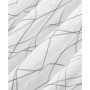 Abstract Geometric Embroidery Semi-Sheer Rod Pocket Curtain Panel, 50" x 63"