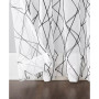 Abstract Geometric Embroidery Semi-Sheer Rod Pocket Curtain Panel, 50" x 63"