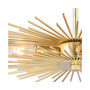 Nikko Gold-Tone Mid-Century Modern Sputnik Ceiling Light