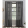 Crushed Texture 52" x 63" Anti-Dust Sheer Curtain Panel