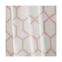 Hexa Geometric Print Hidden Tab Top Curtain Panel Pair, 54" X 84"