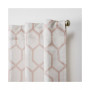 Hexa Geometric Print Hidden Tab Top Curtain Panel Pair, 54" X 84"