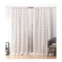 Hexa Geometric Print Hidden Tab Top Curtain Panel Pair, 54" X 84"