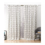 Hexa Geometric Print Hidden Tab Top Curtain Panel Pair, 54" X 84"