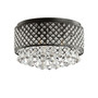 Evelyn 17" 3-Light Crystal Drops/Metal LED Flush Mount