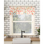 Rosalind Floral 54" x 24" Semi-Sheer Valance and Tiers Set