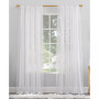 Mallory Voile Sheer Rod Pocket Curtain Panel, 95" x 59"