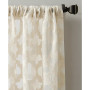 Yvette 52" x 63" Trellis Jacquard Sheer Curtain Panel