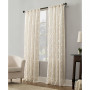 Yvette 52" x 63" Trellis Jacquard Sheer Curtain Panel