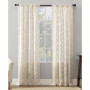 Yvette 52" x 63" Trellis Jacquard Sheer Curtain Panel