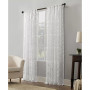 Yvette 52" x 63" Trellis Jacquard Sheer Curtain Panel