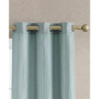Lola Textured Light Filtering Grommet Window Curtain Panel Pair with Tiebacks, 38" x 84"